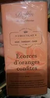 Suhkru kogus sees Chocolat Noir Aux écorces D'oranges Confites