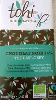 Zuckermenge drin 70G Chocolat Bio Noir 74% Cacao the Earl Grey