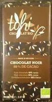 Zuckermenge drin Chocolat bio 88% cacao