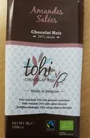 Zuckermenge drin Chocolat noir Amandes salées
