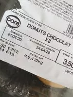 Suhkru kogus sees Donuts chocolat