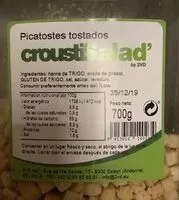 Azúcar y nutrientes en Croustisalad