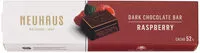 Jumlah gula yang masuk Dark chocolate bar raspberry
