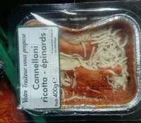 Jumlah gula yang masuk Cannelloni ricotta épinards