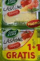 含糖量 Lasagne bolognese