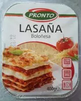 Cantidad de azúcar en Lasaña boloñesa
