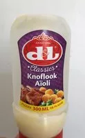 Cantidad de azúcar en Knoflook Aïoli