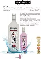 Sugar and nutrients in Vodka templar