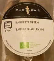Sokerin määrä sisällä Baguette au levain
