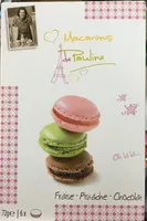 Sucre et nutriments contenus dans Macarons de pauline