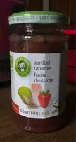 चीनी की मात्रा Confiture fraise/rhubarbe BIO