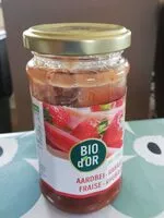 入っている砂糖の量 Confiture Fraise Rhubarbe