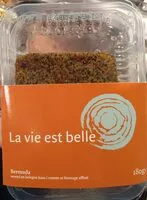 Suhkru kogus sees Bermuda carotte et fromage affiné