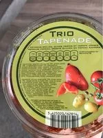 Sucre et nutriments contenus dans Trio tapenade