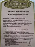 入っている砂糖の量 Quiche artisanale brocolis saumon fumé