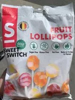 Suhkru kogus sees Fruit lollipops