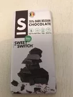 Suhkru kogus sees Sweet switch 70% dark chocolate