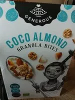 Quantité de sucre dans Coco almond granola bites