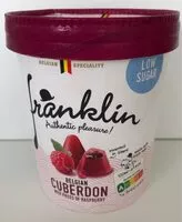 Jumlah gula yang masuk Glace cuberdon et morceaux de framboises