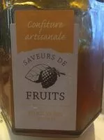 Sokerin määrä sisällä Confiture fruits jaunes