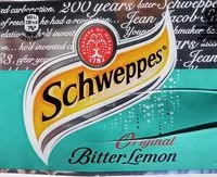 Suhkru kogus sees Schweppes bitter lemon