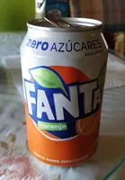 Quantité de sucre dans Fanta naranja zero azúcares