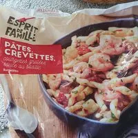 入っている砂糖の量 Pâtes, crevettes