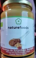 Sucre et nutriments contenus dans Nature foods