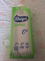 Sucre et nutriments contenus dans Shoyce