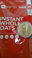 含糖量 Instant whole oats natural