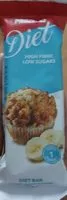 Amount of sugar in Diet bar banane muffin