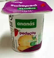 चीनी की मात्रा Iogurte pedaços ananás Auchan