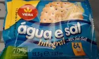 Zuckermenge drin Bolacha água e sal integral -40% sal