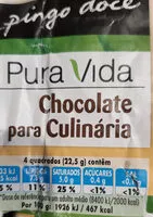 İçindeki şeker miktarı Chocolate para Culinária