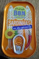 İçindeki şeker miktarı Sardinhas em óleo picante