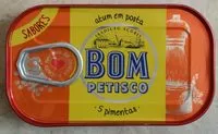 İçindeki şeker miktarı atum em posta, 5 pimentas, Sabores
