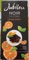 Zuckermenge drin Noir chocolate with orange & basil