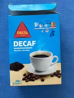 Sokerin määrä sisällä Decaf