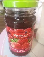 入っている砂糖の量 Confiture framboise