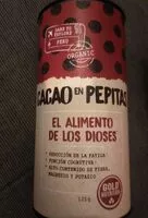 Sokerin määrä sisällä Cacao en pepitas