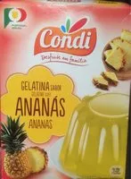 Zuckermenge drin Gélatine goût Ananas