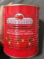 Sucre et nutriments contenus dans Domtomate