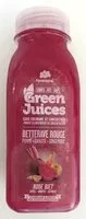 Sucre et nutriments contenus dans Green juices