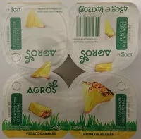 चीनी की मात्रा Iogurte com Pedaços de Ananás