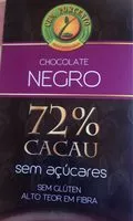 Suhkru kogus sees Chocolate negro 72%