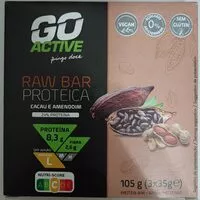 Sokerin määrä sisällä Raw bar proteica