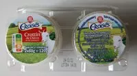 Suhkru kogus sees crottin de chèvre au lait pasteurisé