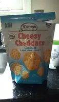 Sokerin määrä sisällä cheesy cheddars white cheddar organic snack crackers