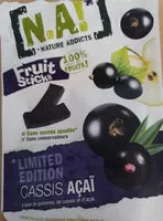 Quantité de sucre dans fruits sticks