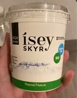 Sokerin määrä sisällä Isey skyr